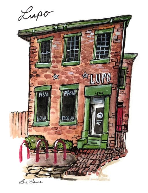 Bri Bowers - Pizza Lupo Print