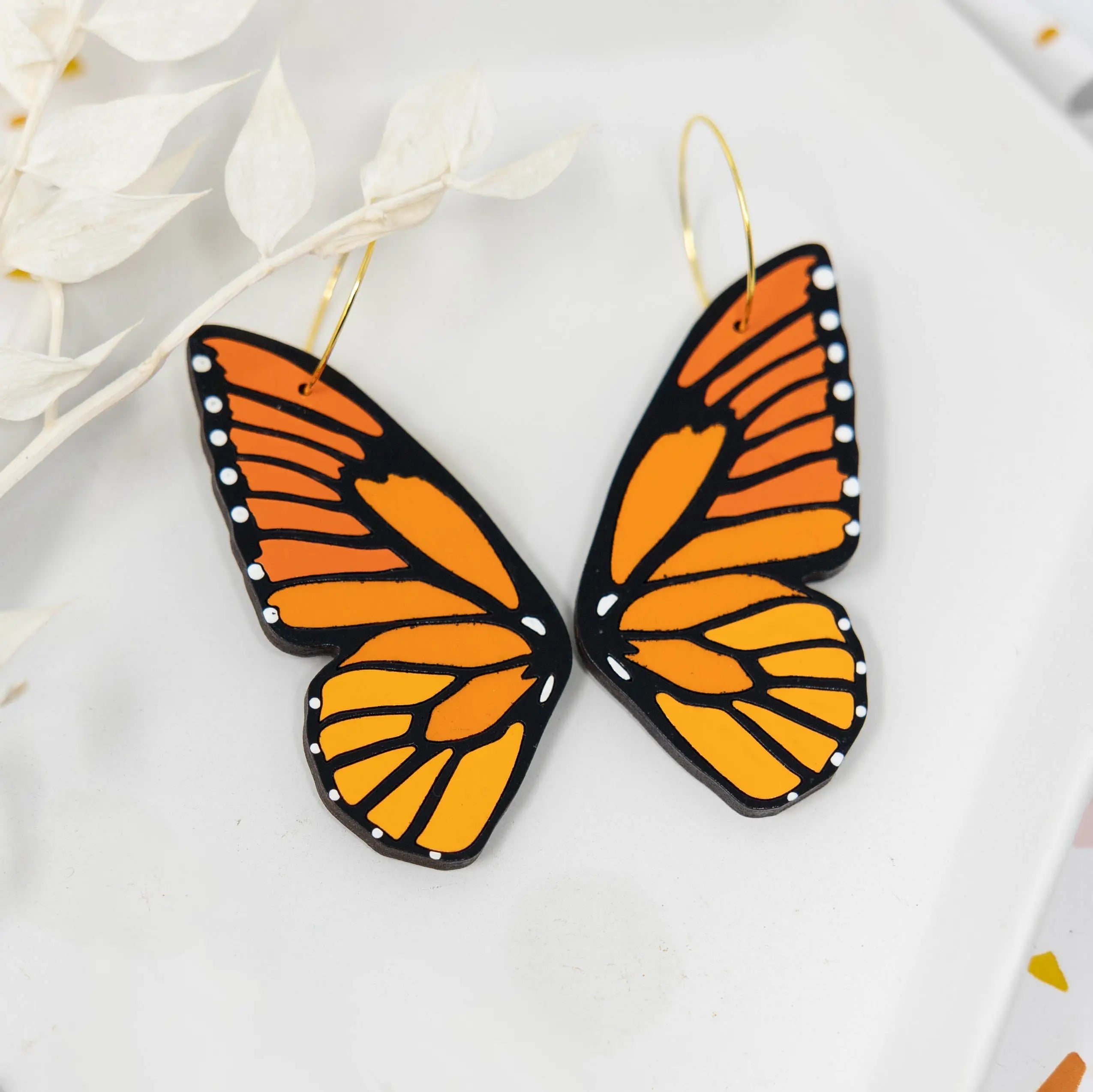 Filigree Pin Earrings - Monarch Wings – monarcashop
