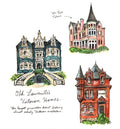 Bri Bowers - Old Louisville Victorian Homes Print