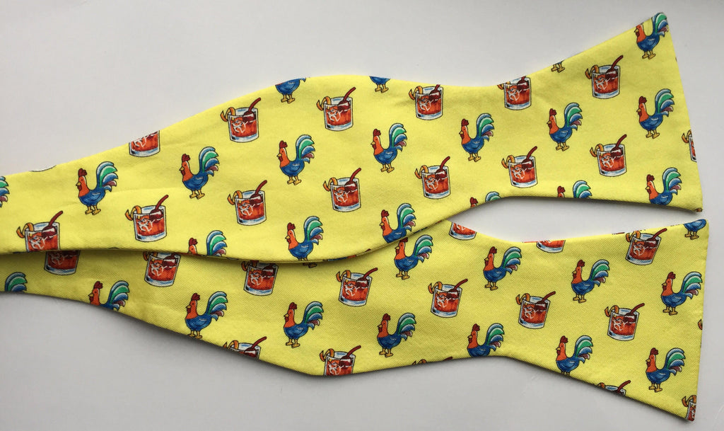 Bluegrass Bowtie Company - Yellow Cocktail Bowtie