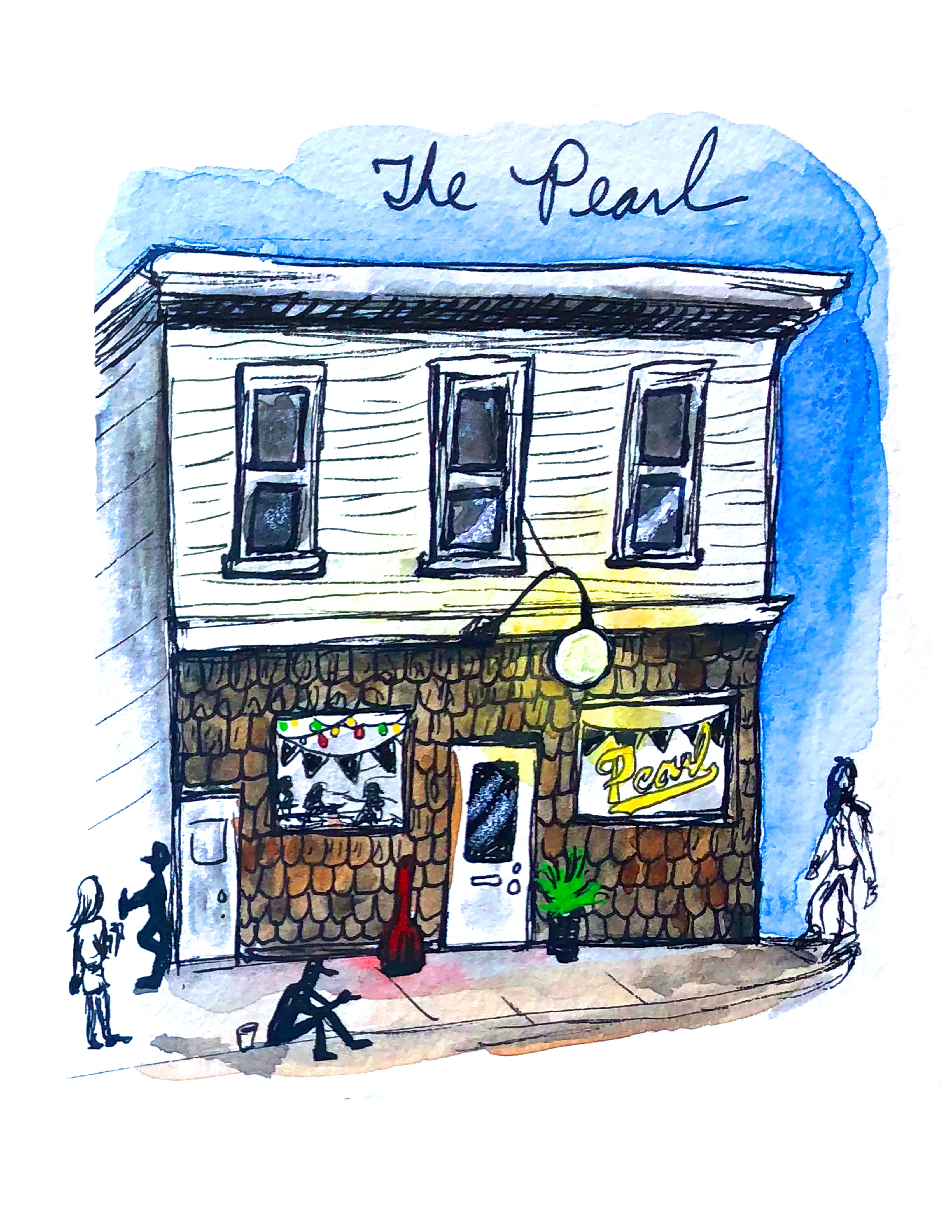 Bri Bowers - The Pearl Watercolor Print