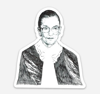 Maya Joy - Mountain Portrait RBG Sticker