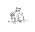 Rachel René - Pentacat Sticker