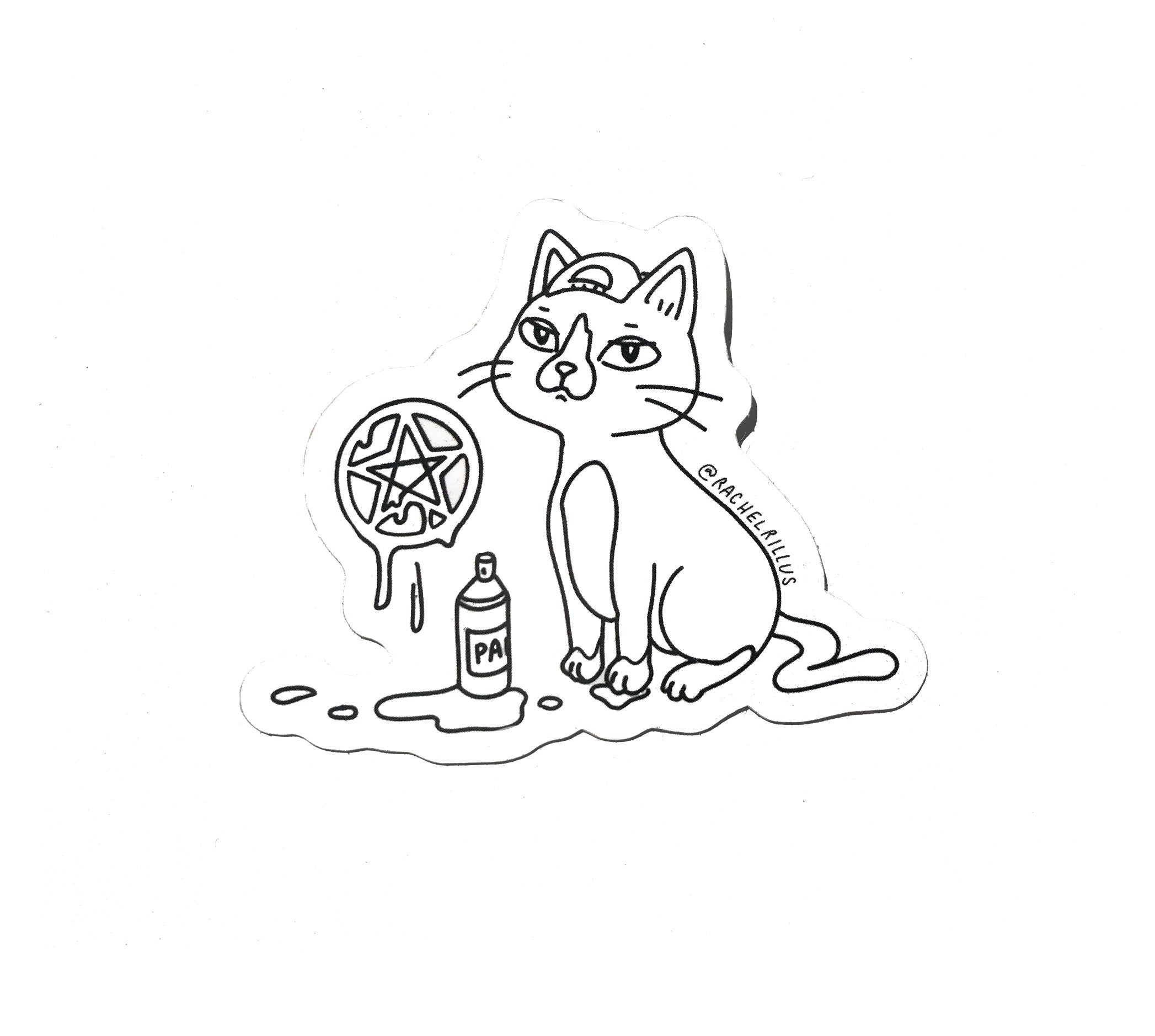 Rachel René - Pentacat Sticker