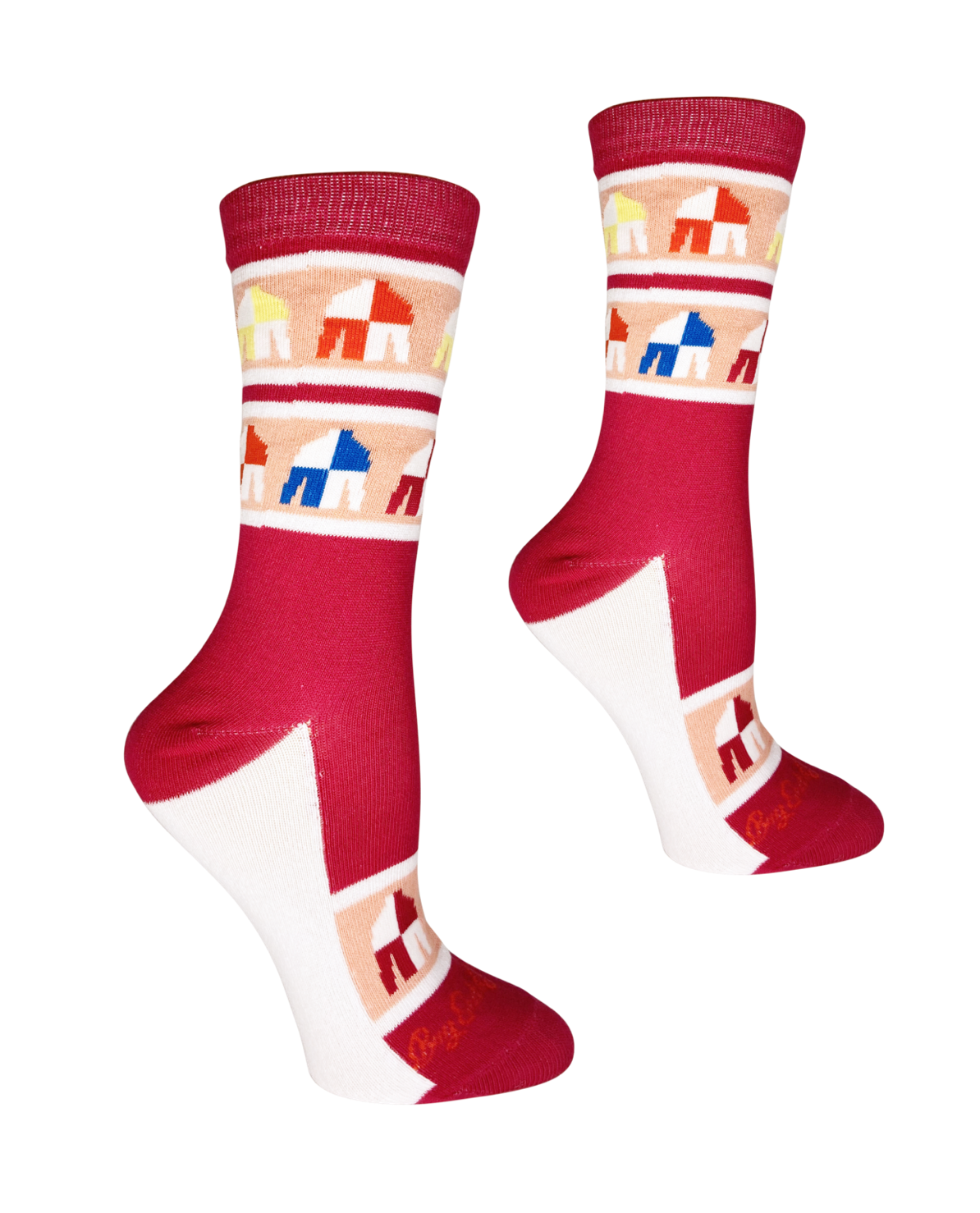 Women's Socks - Pink Derby Silks – Revelry Boutique Gallery