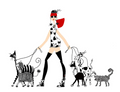 Lovely Earthlings - Cat Walker Print