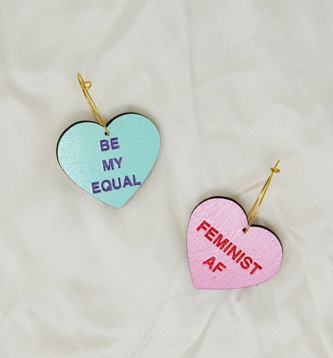 Le Chic Miami - Candy Heart Hoop Earrings