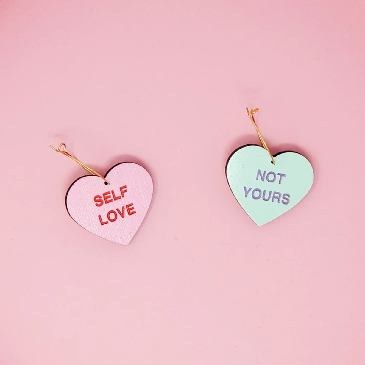 Le Chic Miami - Candy Heart Hoop Earrings