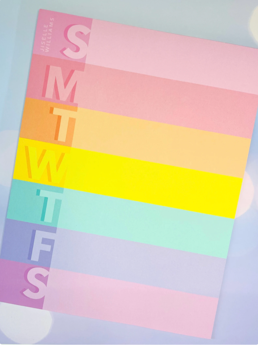 Jiselle Williams - Weekly Planner Note Pad