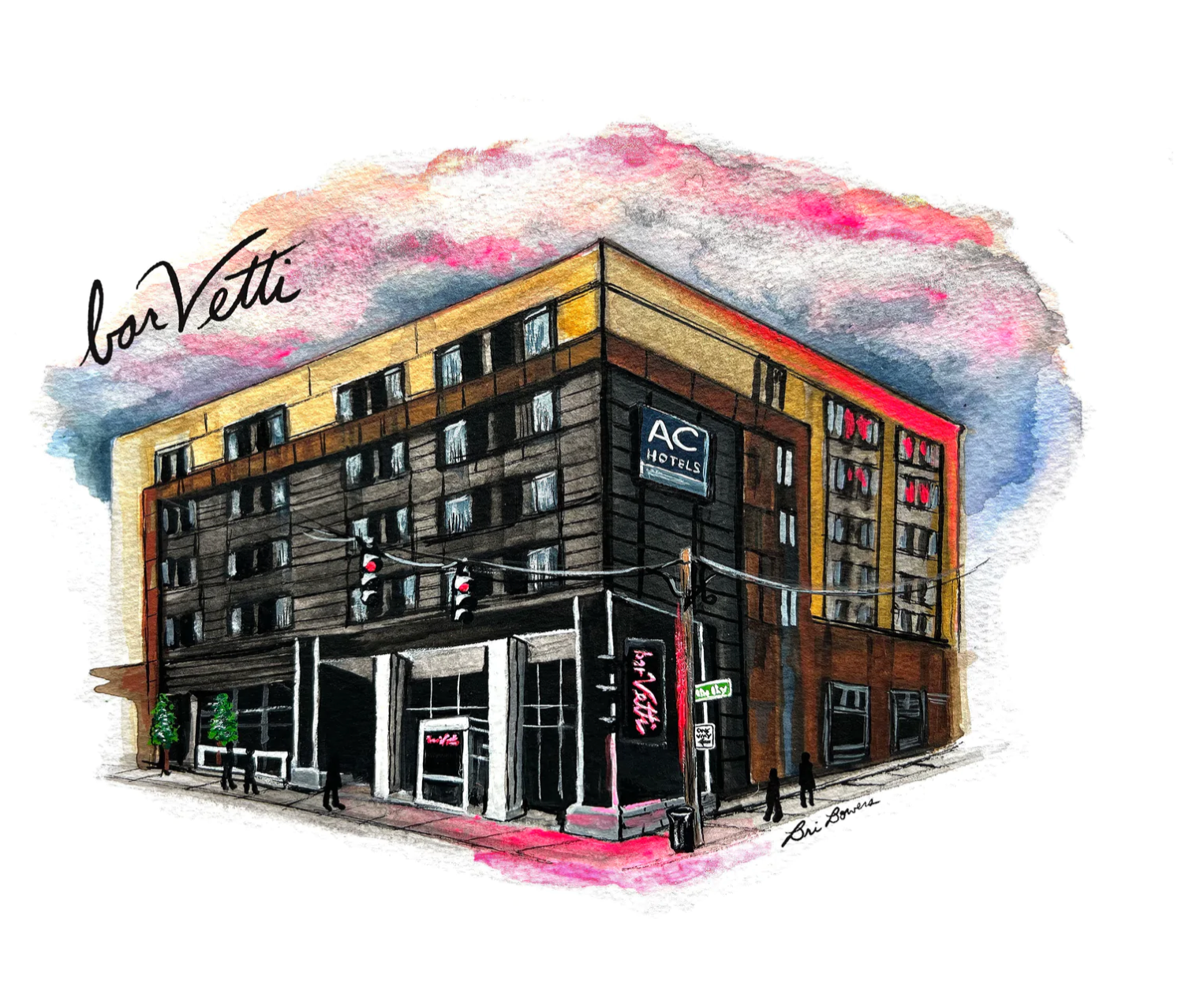Bri Bowers  - Bar Vetti Print