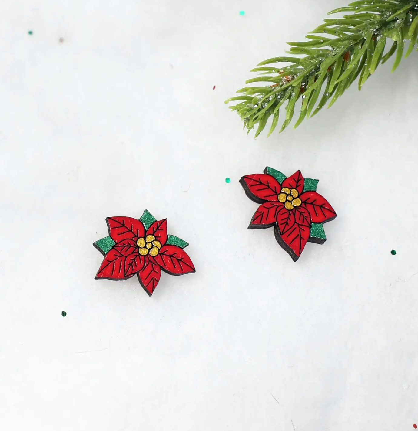 Le Chic Miami - Poinsettia Studs