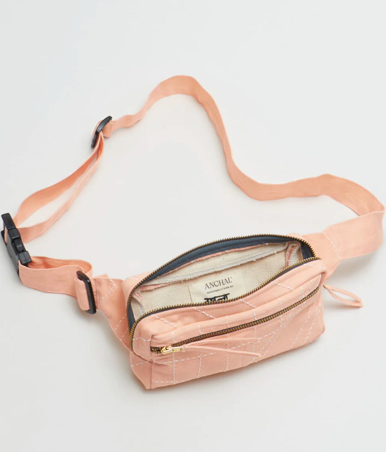 Anchal Project - Kantha Crossbody Adjustable Belt Bag
