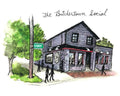 Butchertown Social watercolor print by Bri Bowers