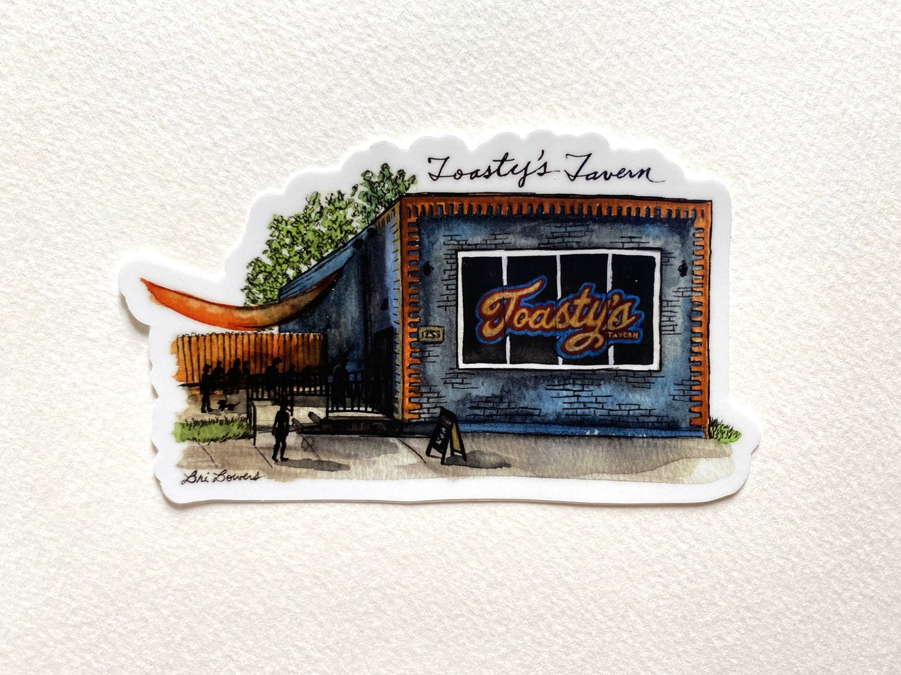 Bri Bowers - Toasty's Tavern Sticker