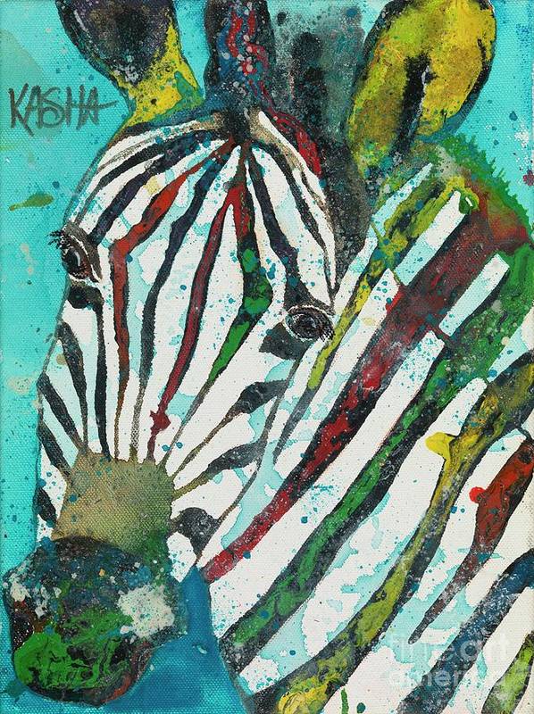 A Horse of a Different Color - Zebra giclee canvas print by Kasha Ritter