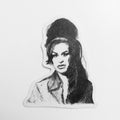 Maya Joy - Mountain Portrait Amy Winehouse Sticker