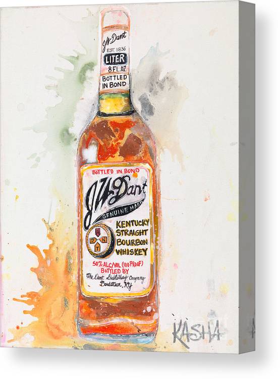 Kasha Giclee Canvas Bourbon Print - Dant