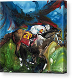 Kasha Giclee Canvas Print - Doing Derby Do's