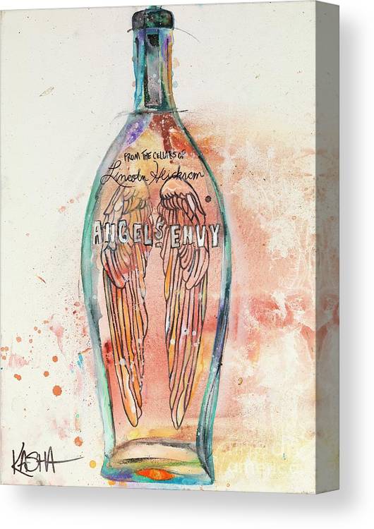 Kasha Giclee Canvas Bourbon Print - Angel's Envy