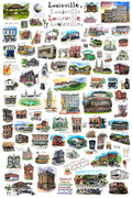 Epic Louisville Watercolor Print by Bri Bowers