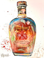 Kasha Giclee Canvas Bourbon Print - Four Roses