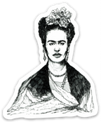 Maya Joy - Mountain Portrait Frida Sticker