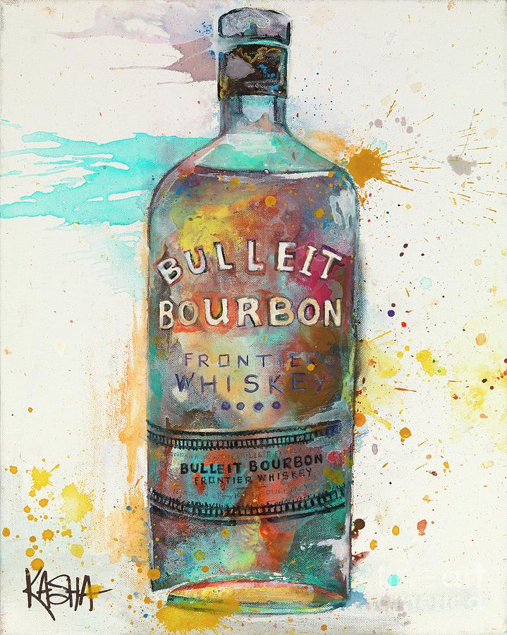Kasha Giclee Canvas Bourbon Print - Bulleit