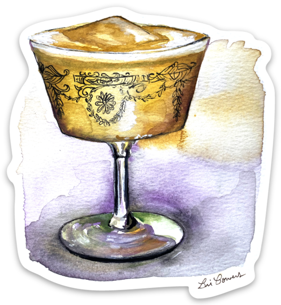 Bri Bowers - Cocktail Gold Rush Sticker