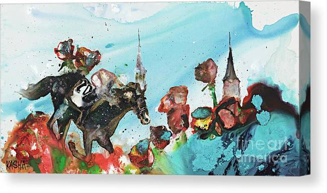 Kasha Giclee Canvas Print - Got Derby?