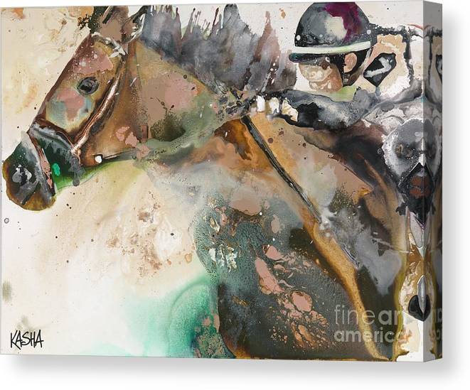 Kasha Giclee Canvas Print - Hair Raiser