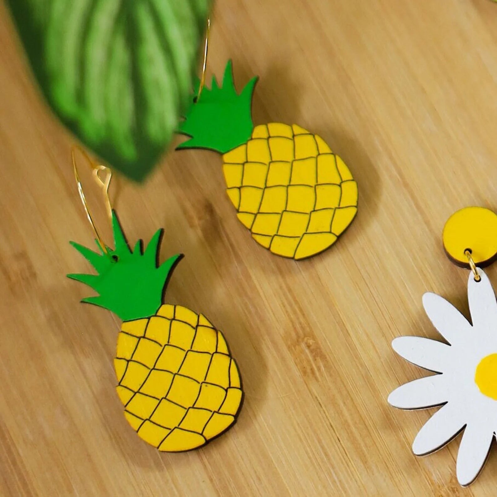 Pineapple earrings best sale