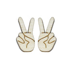 Le Chic Miami - Peace Sign Stud Earrings