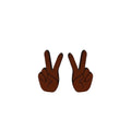 Le Chic Miami - Peace Sign Stud Earrings