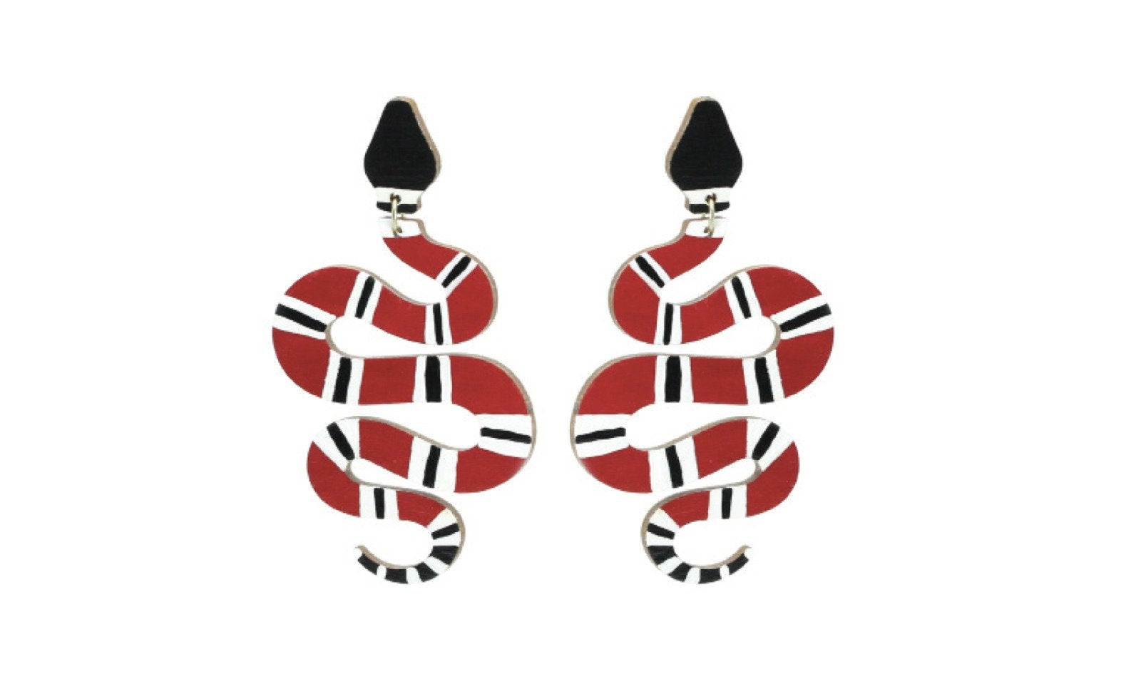 Le Chic Miami - Snake Stud Dangle Earrings