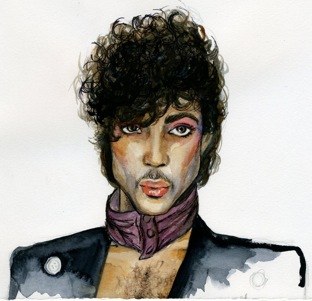 Prince watercolor print by Bri Bowers