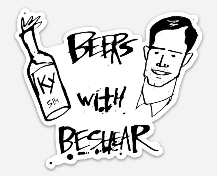 Grant Goodwine - Beers with Beshear Sticker