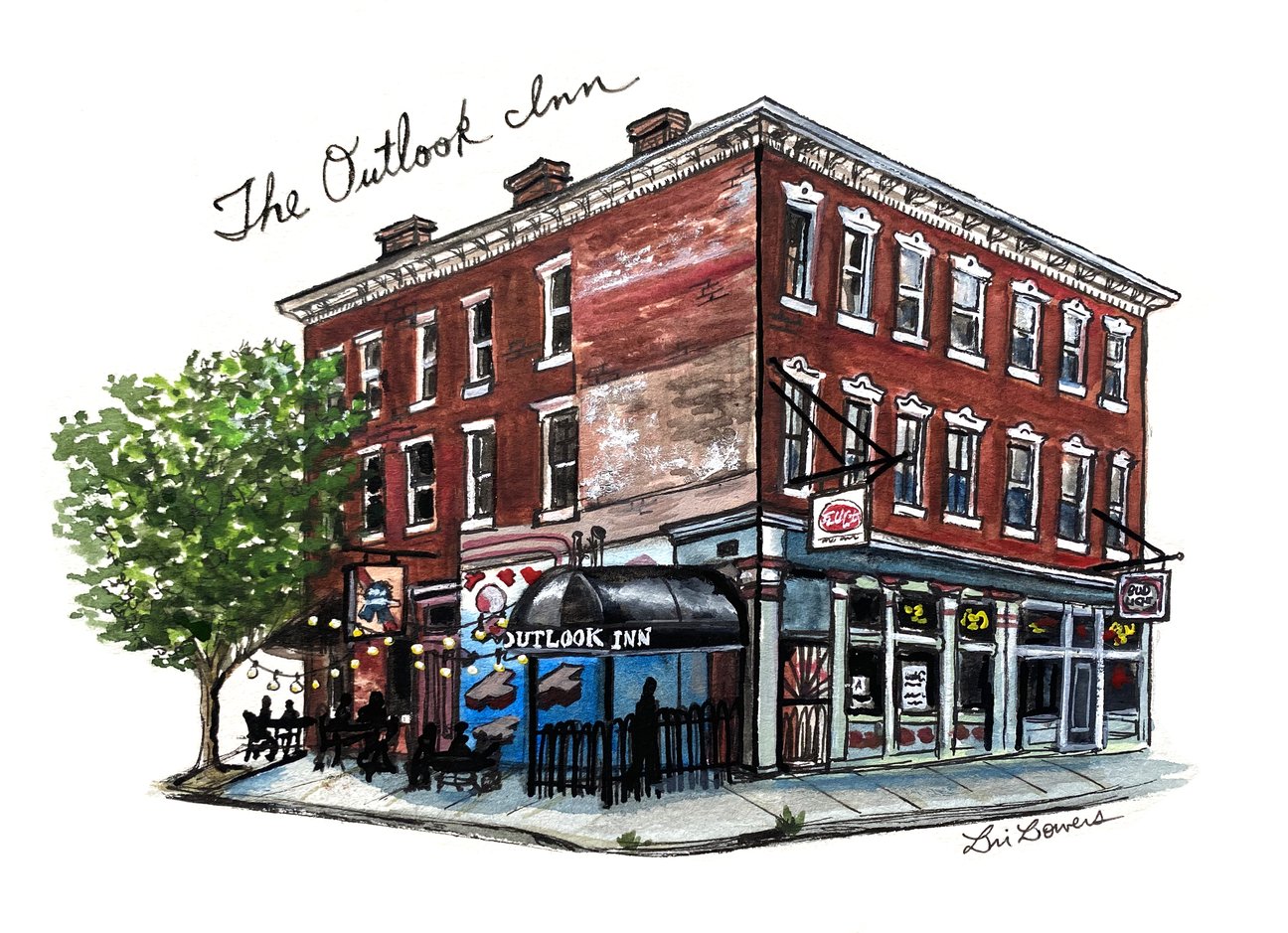 Bri Bowers - Outlook Inn Sticker
