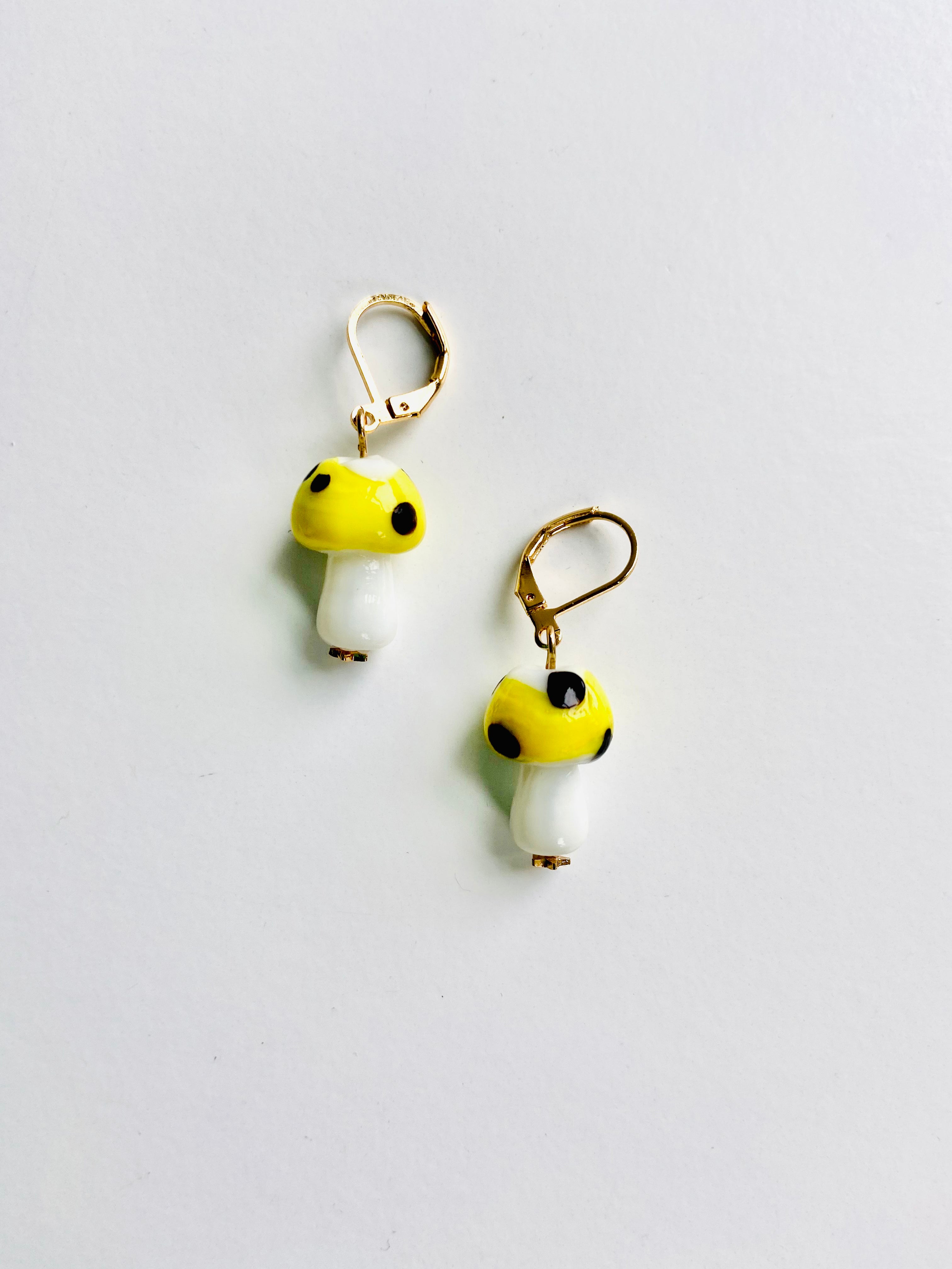 Finds Designs Mushroom Earrings