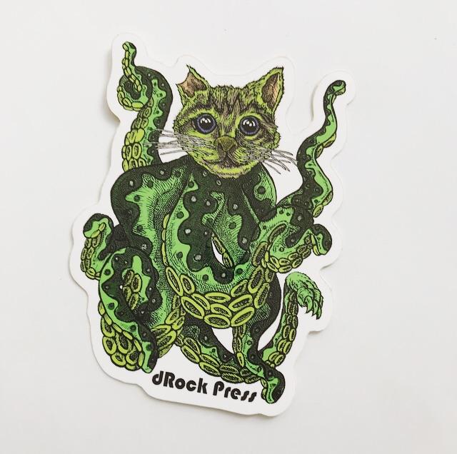dRock Press Cathulu Sticker