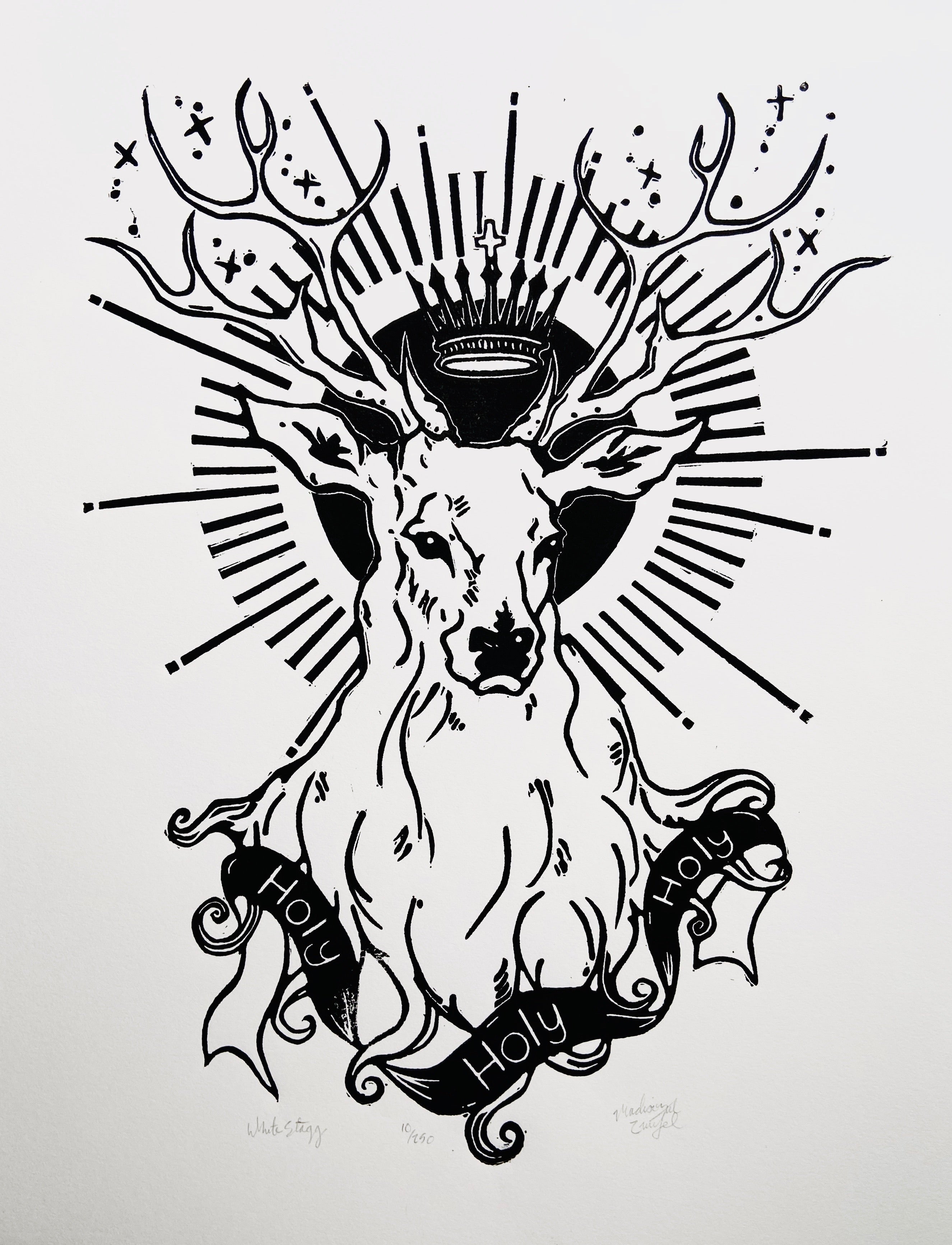 Fox Grove Art - White Stag