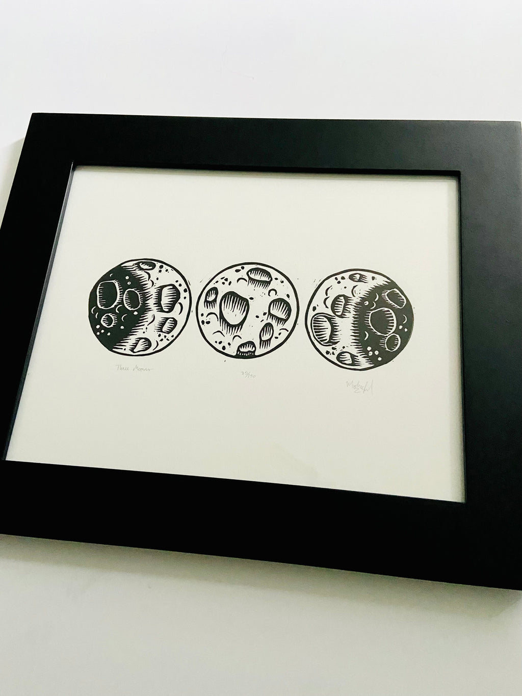 Fox Grove Art - Framed Three Moons
