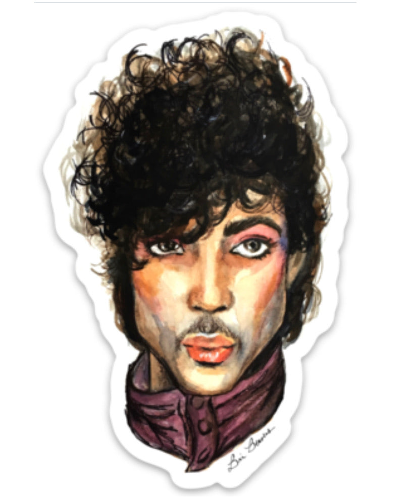 Prince watercolor sticker by Bri Bowers