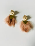 Finds Design - Blush Fuzzy Earrings