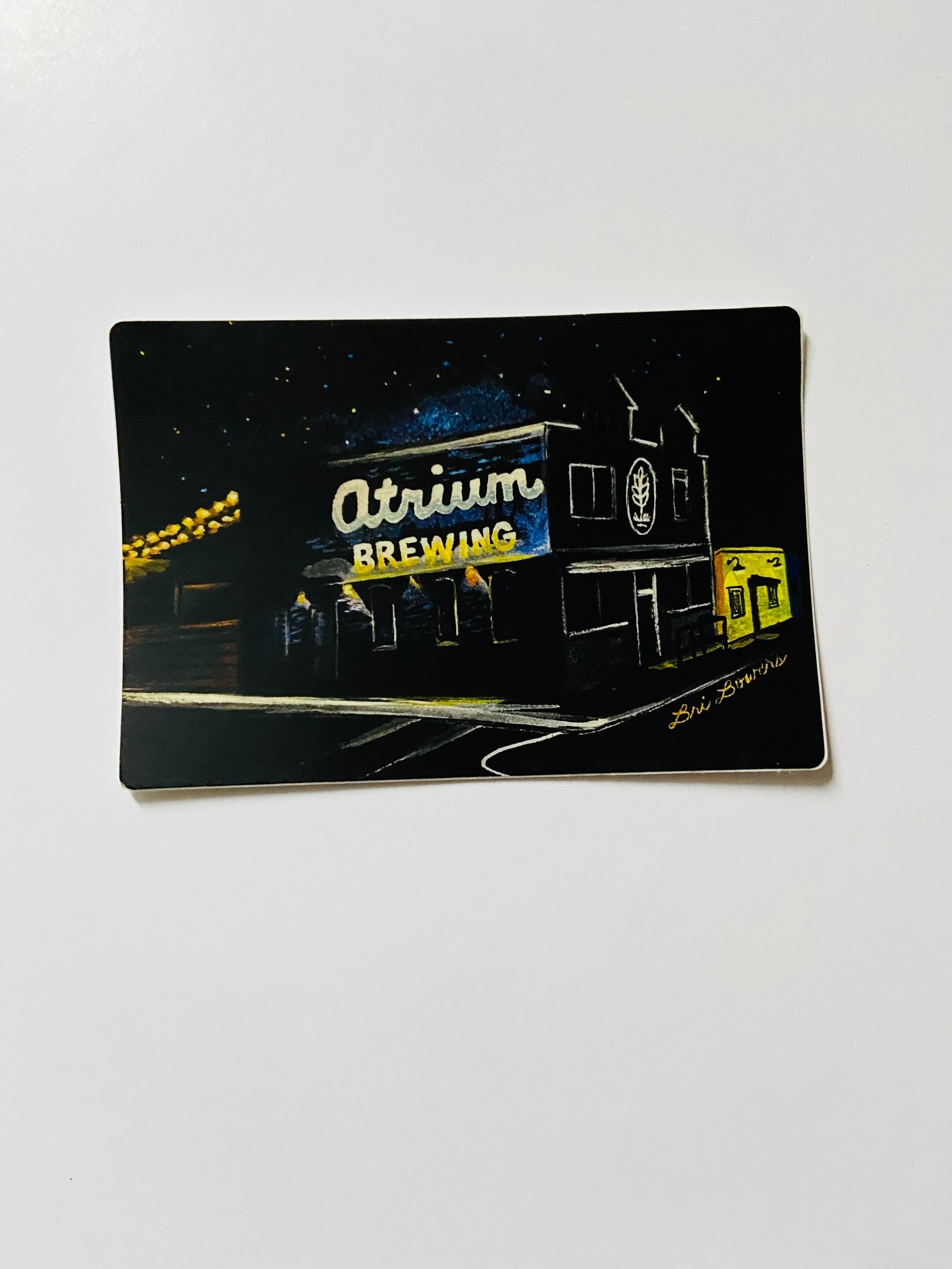 Bri Bowers - Atrium Brewery Sticker