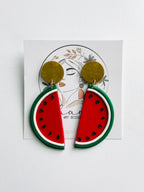 Chami Art Designs - Watermelon Clay Post Earring