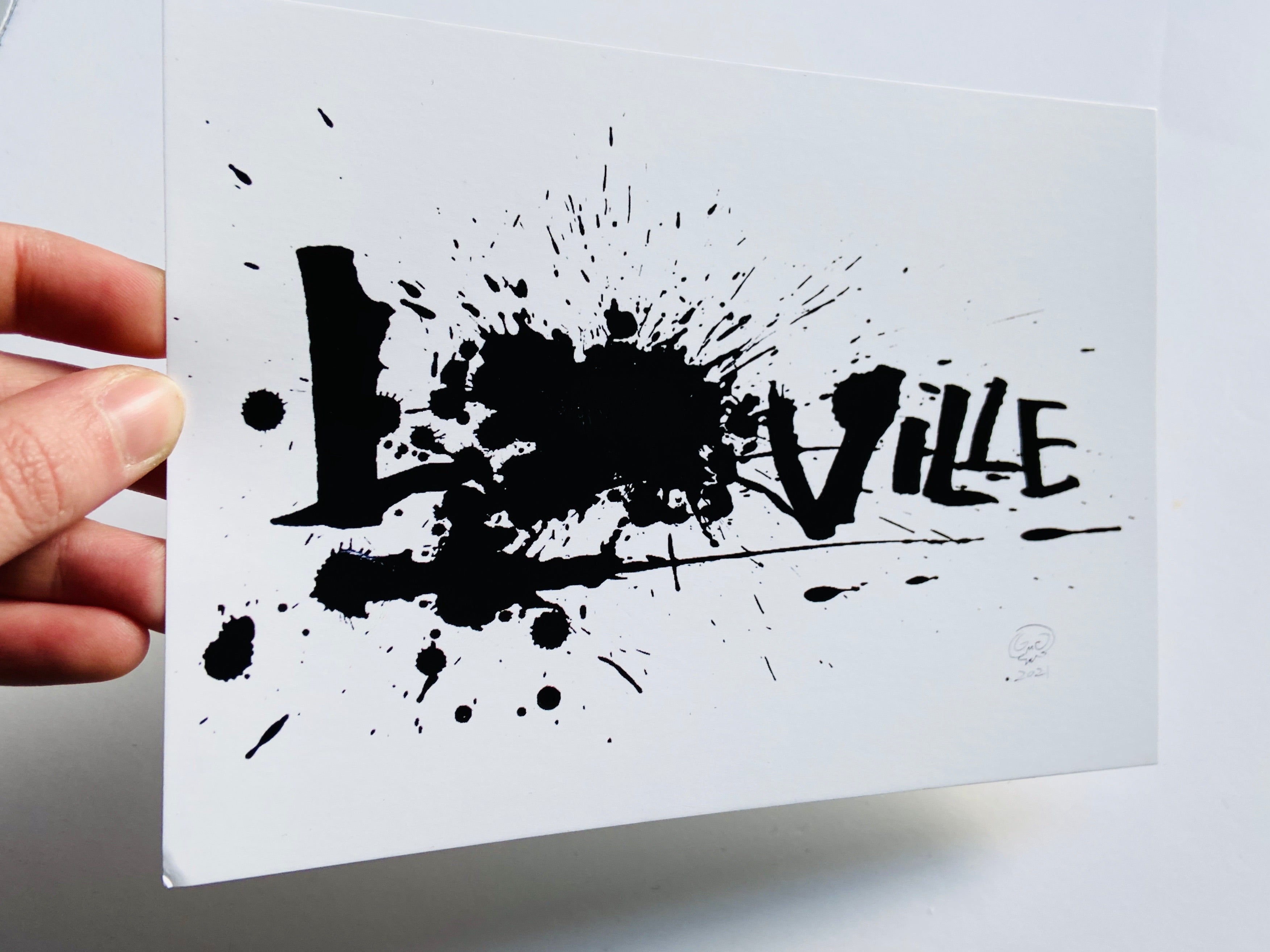 Grant Goodwine - Louisville Splatter Postcard