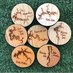 Black Cats with Lasers - Laser Cut Lake Coasters