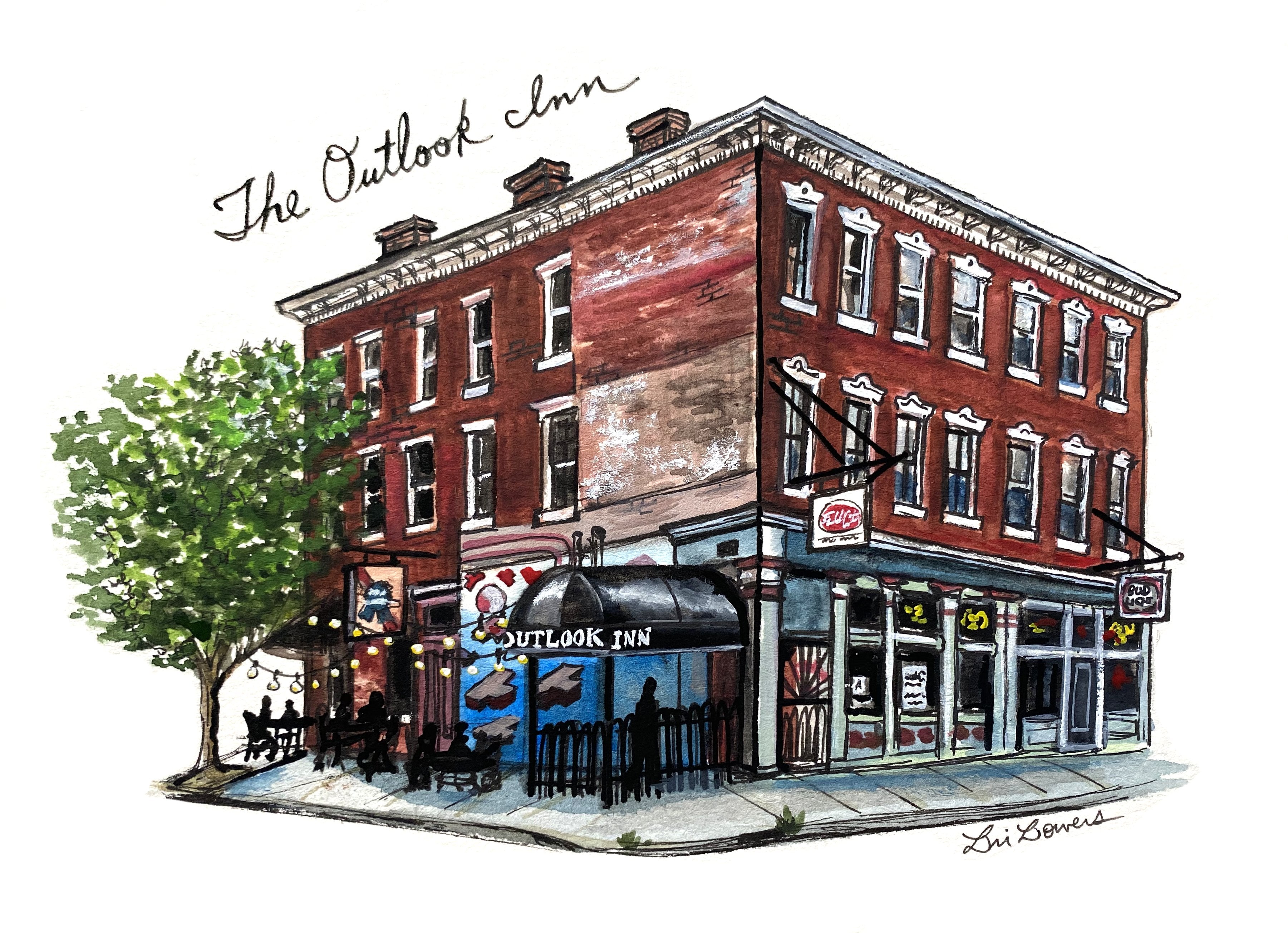Bri Bowers - The Outlook Inn Print