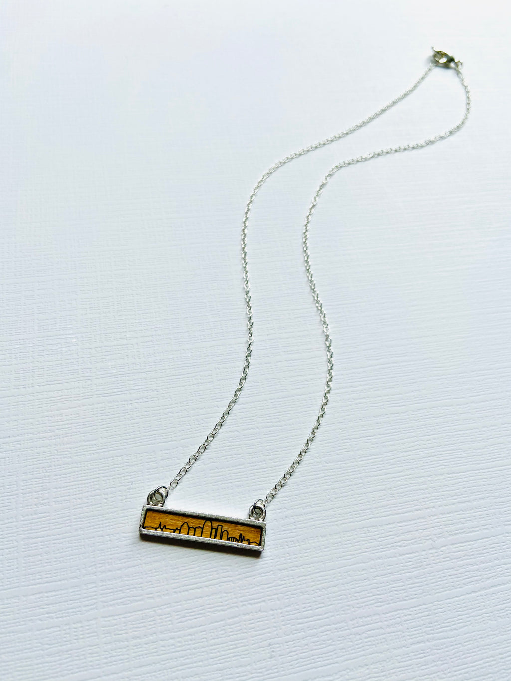 Gretchen Leachman - Etched Louisville Skyline Necklace