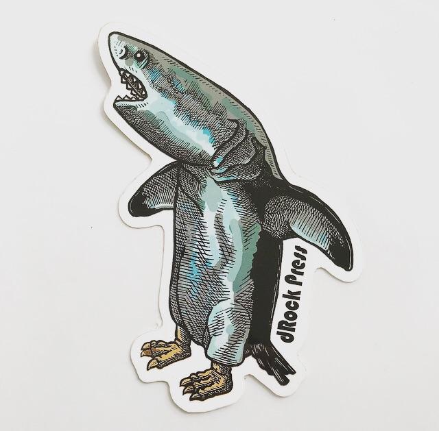 dRock Press Land Shark Sticker